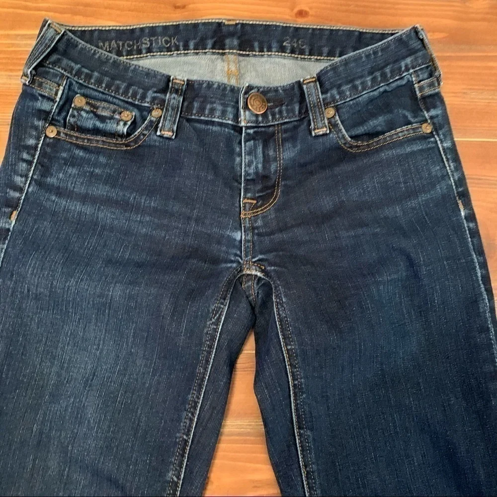 𝅺j Crew Matchstick Jeans Dark Wash 24S